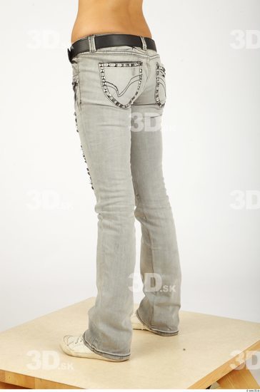 Leg Whole Body Woman Animation references Casual Jeans Slim Studio photo references