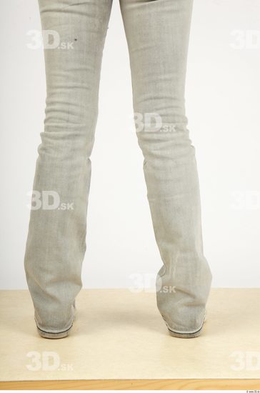 Calf Whole Body Woman Animation references Casual Jeans Slim Studio photo references