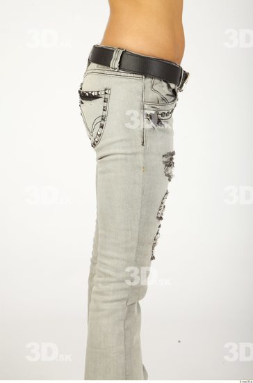 Thigh Whole Body Woman Animation references Casual Jeans Slim Studio photo references