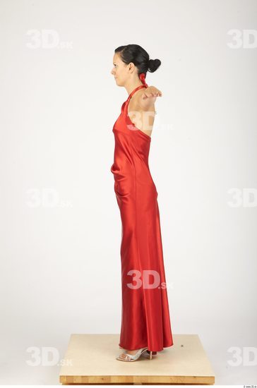 Whole Body Woman Animation references T poses Casual Formal Dress Slim Studio photo references