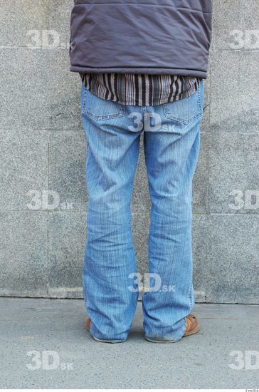 Leg Head Man Casual Jeans Average Overweight Street photo references