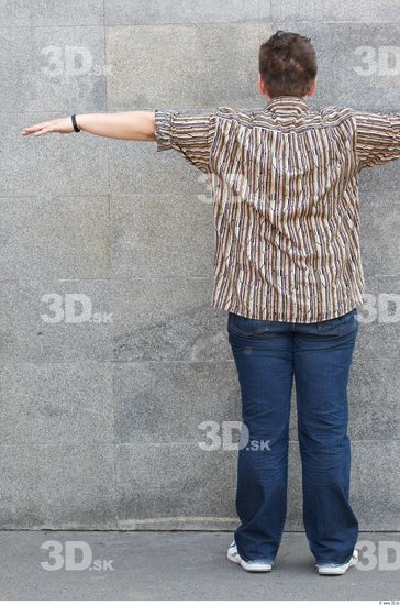 Whole Body Woman T poses White Casual Chubby