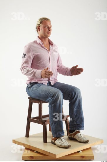 Whole Body Man Artistic poses White Casual Chubby