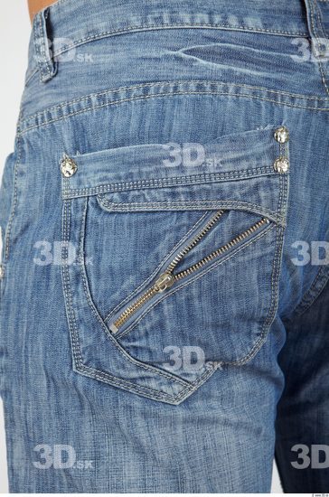 Whole Body Bottom Man Casual Jeans Chubby Studio photo references