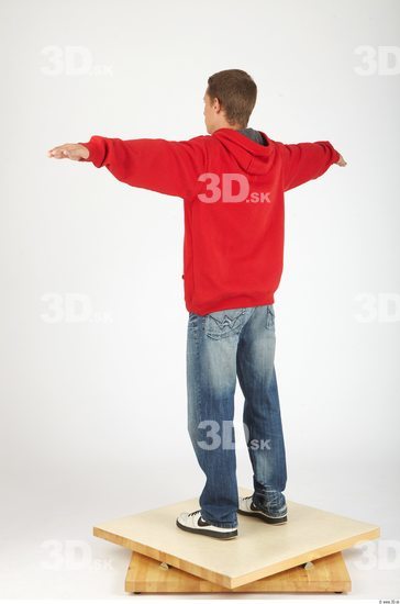 Whole Body Man T poses Casual Slim Studio photo references