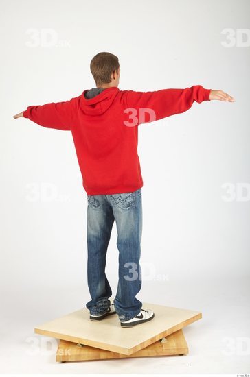 Whole Body Man T poses Casual Slim Studio photo references