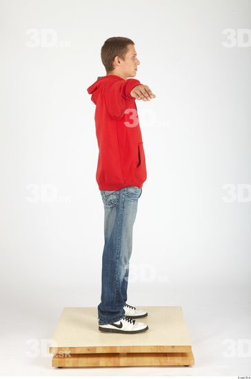 Whole Body Man T poses Casual Slim Studio photo references