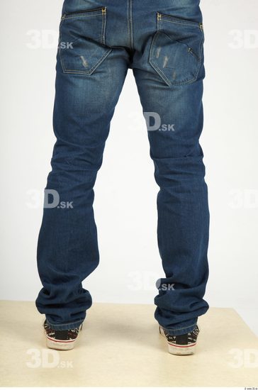 Calf Whole Body Man Casual Jeans Athletic Studio photo references