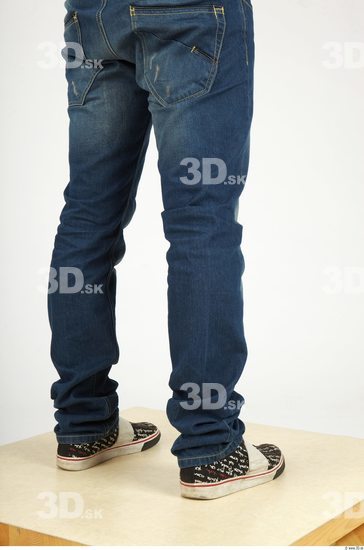 Calf Whole Body Man Casual Jeans Athletic Studio photo references