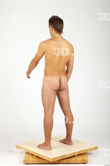 Whole Body Man Nude Casual Athletic Studio photo references