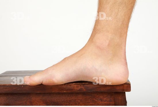 Foot Whole Body Man Nude Casual Athletic Studio photo references