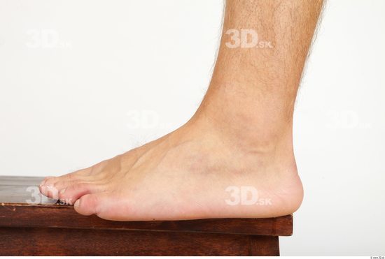 Foot Whole Body Man Nude Casual Athletic Studio photo references