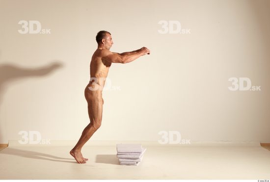 Whole Body Man Fighting poses Animation references Nude Athletic Studio photo references
