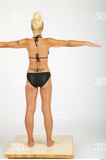 Whole Body Woman T poses Tattoo Casual Sports Swimsuit Average Studio photo references