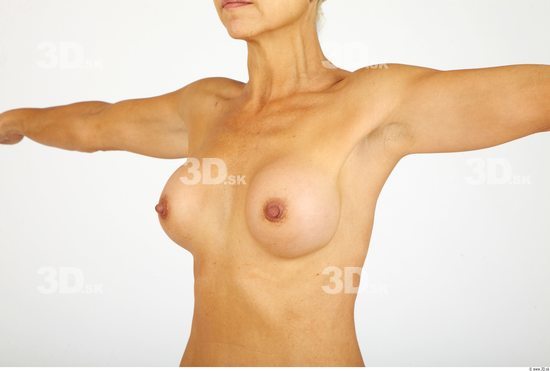 Chest Whole Body Woman Nude Casual Average Studio photo references