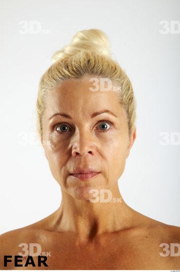 Face Emotions Woman White Athletic Wrinkles