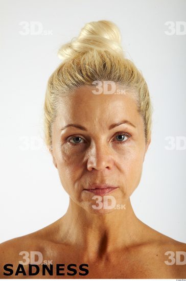 Face Emotions Woman White Athletic Wrinkles