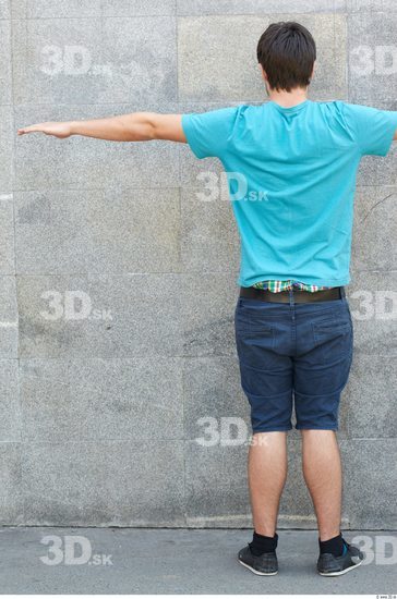 Whole Body Head Man T poses Casual Slim Average Street photo references