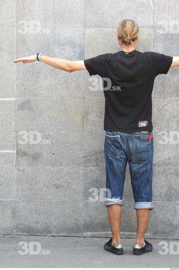 Whole Body Man T poses White Casual Slim