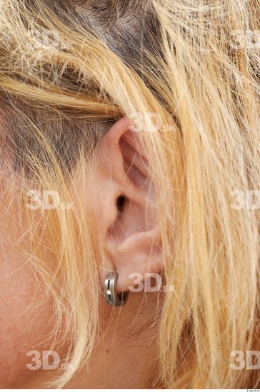 Ear Woman White Jewel Average