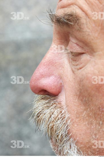 Nose Man White Overweight Bearded