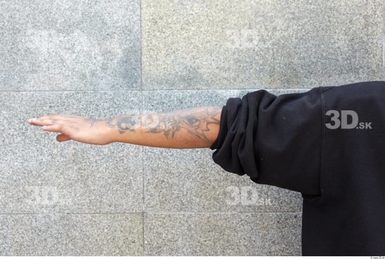 Arm Man Tattoo Casual Sweatshirt Street photo references