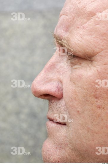 Nose Head Man Athletic Overweight Street photo references