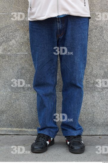 Leg Head Man Casual Jeans Athletic Overweight Street photo references