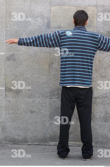 Whole Body Head Man T poses Sports Slim Athletic Street photo references