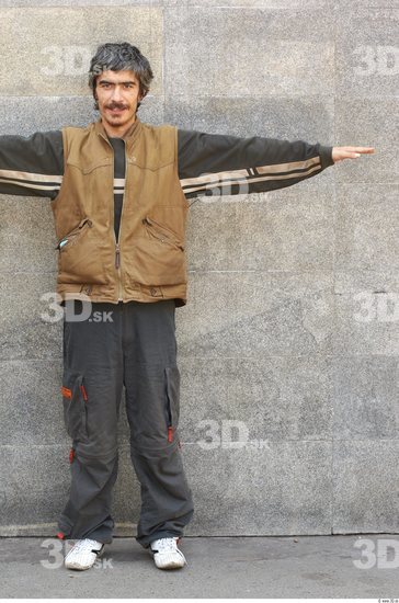 Whole Body Head Man T poses Casual Slim Athletic Street photo references