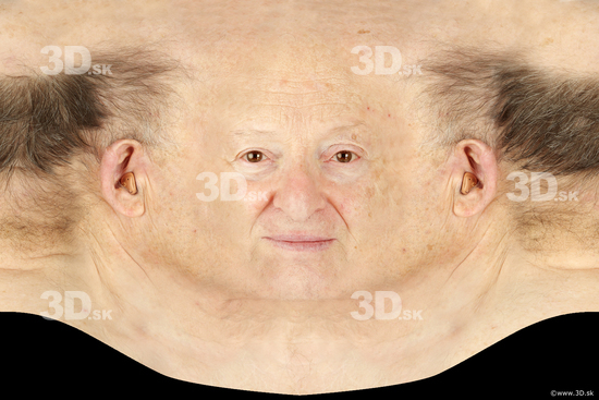Head Man White Head textures Wrinkles