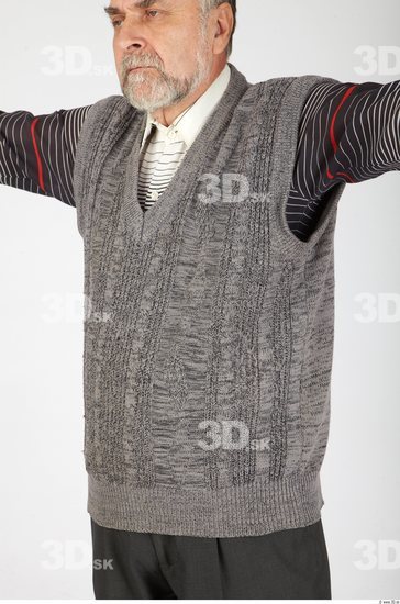 Upper Body Whole Body Man Casual Vest Chubby Studio photo references