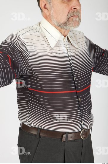 Upper Body Whole Body Man Casual Shirt Chubby Studio photo references