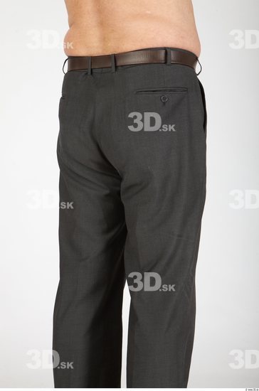 Thigh Whole Body Man Casual Trousers Chubby Studio photo references