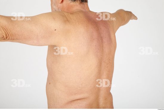 Whole Body Back Man Nude Casual Chubby Studio photo references