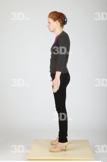 Whole Body Woman Casual Slim Studio photo references