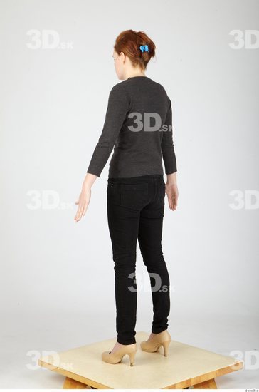 Whole Body Woman Casual Slim Studio photo references