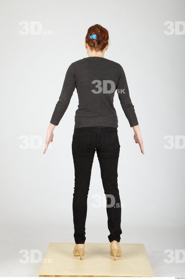 Whole Body Woman Casual Slim Studio photo references