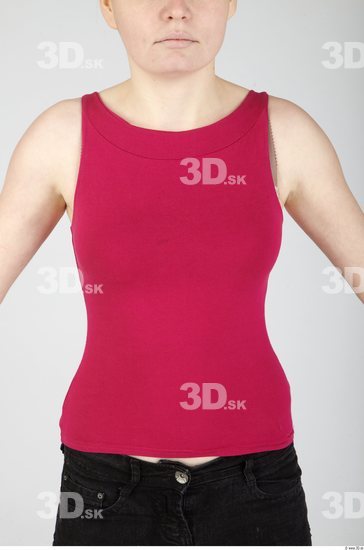 Upper Body Whole Body Woman Casual Singlet Slim Studio photo references