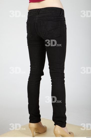 Leg Whole Body Woman Casual Jeans Slim Studio photo references