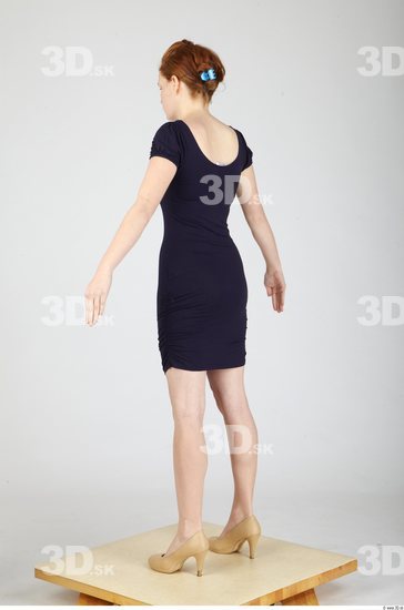 Whole Body Woman Casual Formal Dress Slim Studio photo references