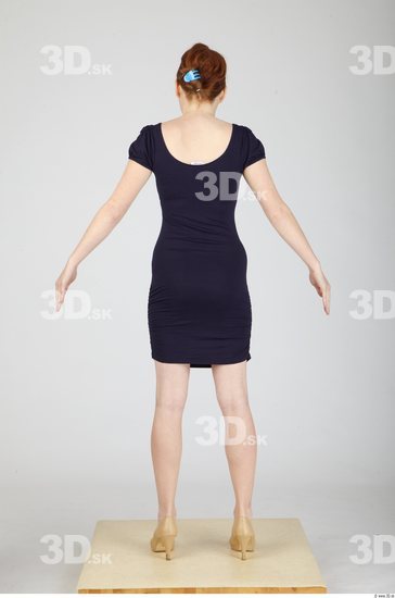 Whole Body Woman Casual Formal Dress Slim Studio photo references