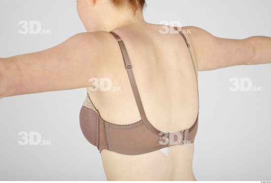 Whole Body Back Woman Casual Underwear Bra Slim Studio photo references