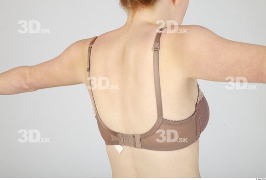 Whole Body Back Woman Casual Underwear Bra Slim Studio photo references