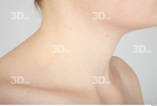 Neck Whole Body Woman Nude Casual Slim Studio photo references