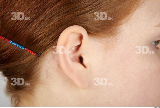 Ear Whole Body Woman Casual Slim Studio photo references