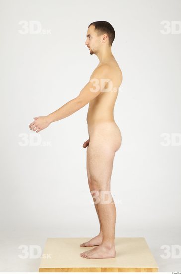 Whole Body Man Nude Casual Slim Studio photo references