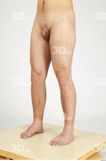 Leg Whole Body Man Nude Casual Slim Studio photo references