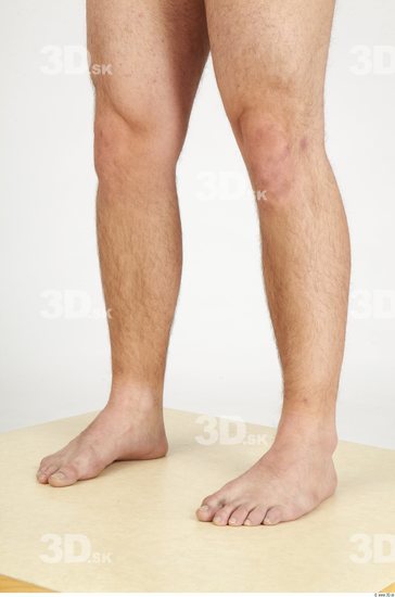 Calf Whole Body Man Nude Casual Slim Studio photo references