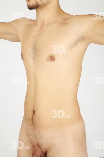 Upper Body Whole Body Man Nude Casual Slim Studio photo references